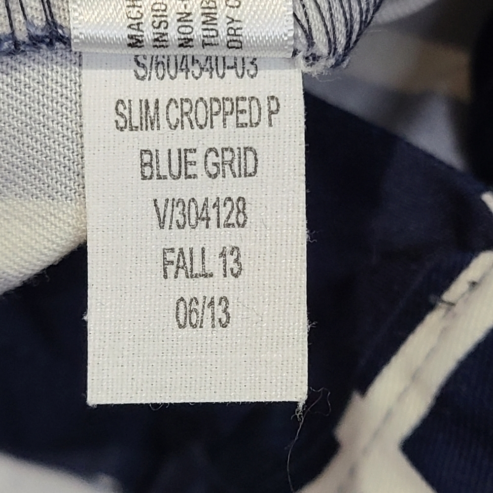 Gap Slim cropped grid pants size 0 - Picture 9 of 12